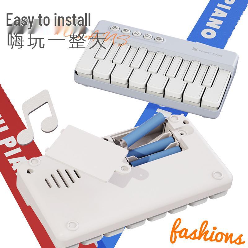 Multicolor Portable Pocket Piano Toy – Small, Multifunctional Keyboard for Kids