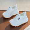 Inner Heightening Women's Shoes, New Spring and Autumn Single Shoes, Small Muffin Shoes, Thick-soled Wedge Heels, Small White Shoes, Casual Shoes Tide
