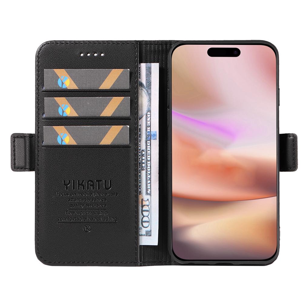 For iPhone 16 Plus Case Wallet Phone Leather Cover with Folding Stand