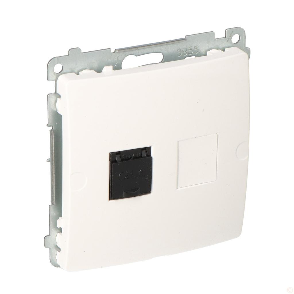 Computer Socket RJ45, Category 6, Single with Anti-dust Shutter