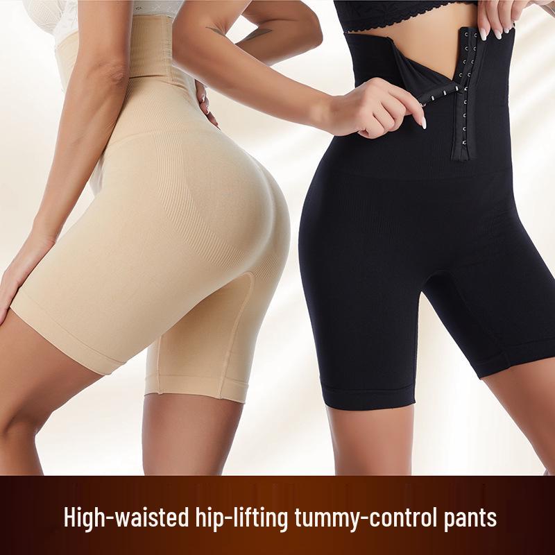 Pantaloni Modellanti Europei e Americani a Vita Alta con Controllo Pancia, Chiusura a Bottoni Regolabile e Sollevamento Glutei
