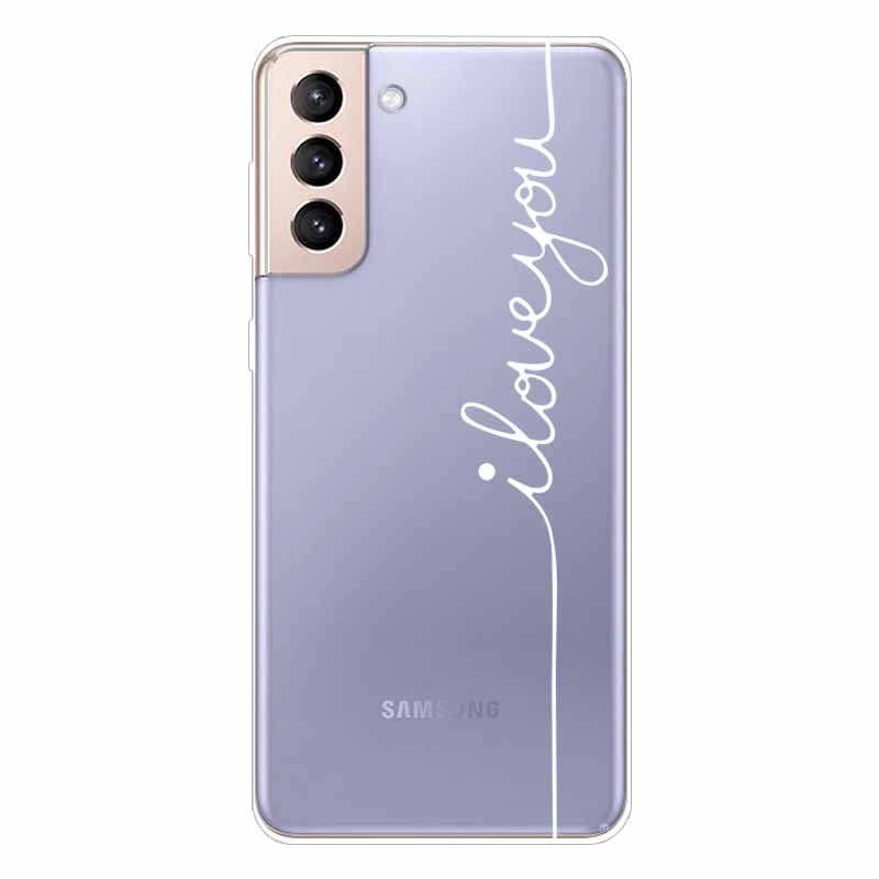 For Samsung S21 FE Case TPU Silicone Soft Clear Case for Samsung Galaxy S 21 / S21 Plus 5G Cover S21 Ultra FE Transparent Coque
