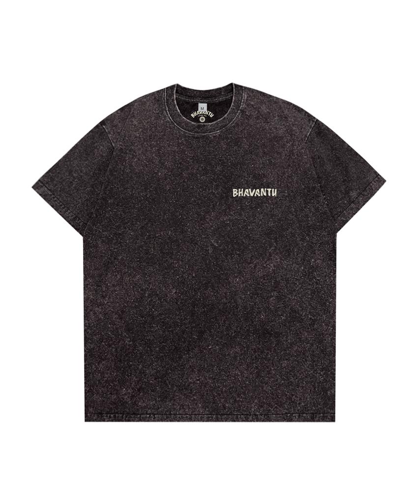BHAVANTU Energy Flows Where Intention Goes Pigment T-Shirt (Vintage Beige / Vintage Dark Gray)