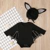 Boys And Girls European And American Style Halloween Batman Hat Long Sleeve Jumpsuit Set