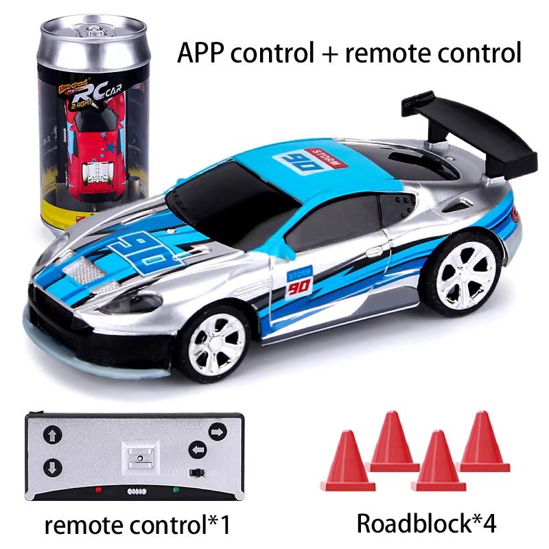 RC Racing Car Mini 1/58 Can Vehicle APP Remote Controlled Cars Trucks Electric Drift Rc Model Radio Contol Child Toy Boys Gift