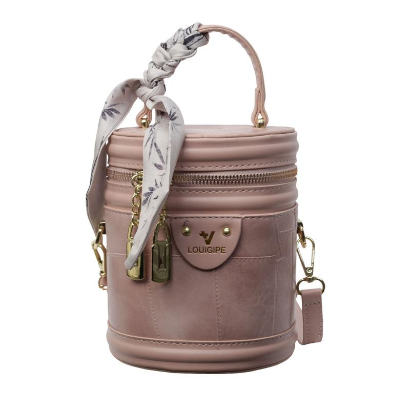 

Модная сумка-ведро для ношения в руке, простая темпераментная сумка через плечо, летняя новинка, высококлассная сумка-мессенджер розовый