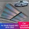 עבור סקודה סופרב MK3 B8 3V 2016~ מגן שמש לגג שמש של הרכב מגן שמש להגנה על גג החלון וילון חלון לוח מגן שמש