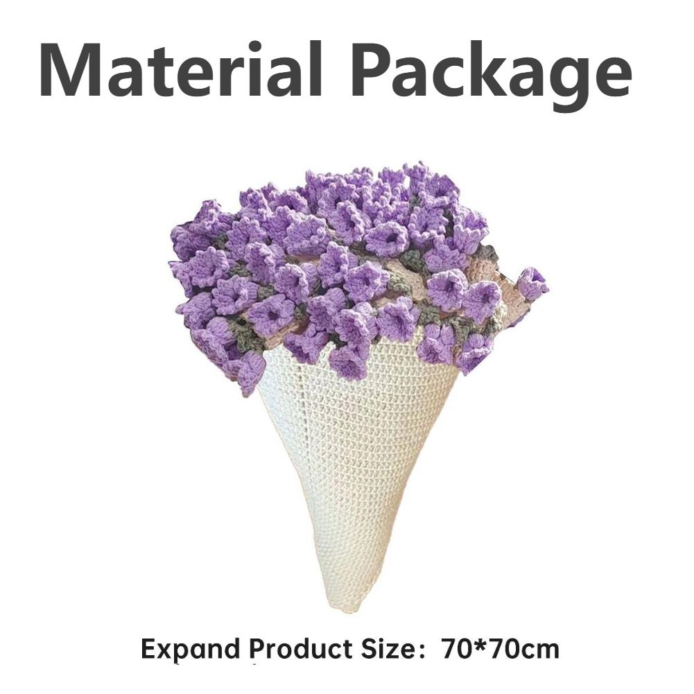 Rose Flower Blanket with DIY Material Package Handmade Soft Knitted Throw Blanket Crochet Flower Blanket Creative Gift 2025 New