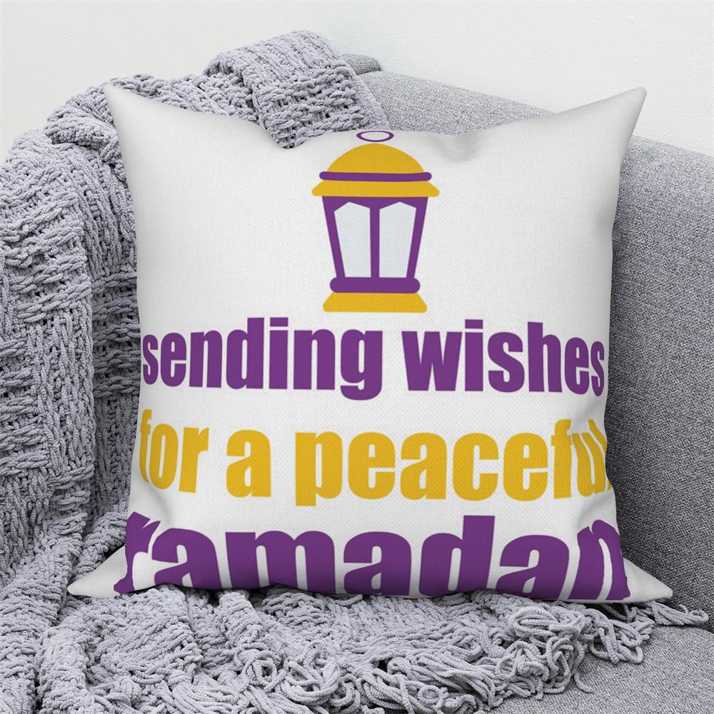 Mosque Muslim Home Sofa Bed Decor Throw Pillow Cover Gift Islamic Eid Mubarak Ramadan Decorative Cushion