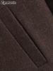 Women's  Wind Pure Color Wide Fit Zippered Wool Coat Casual Versatile Autumn Winter Short Jacket