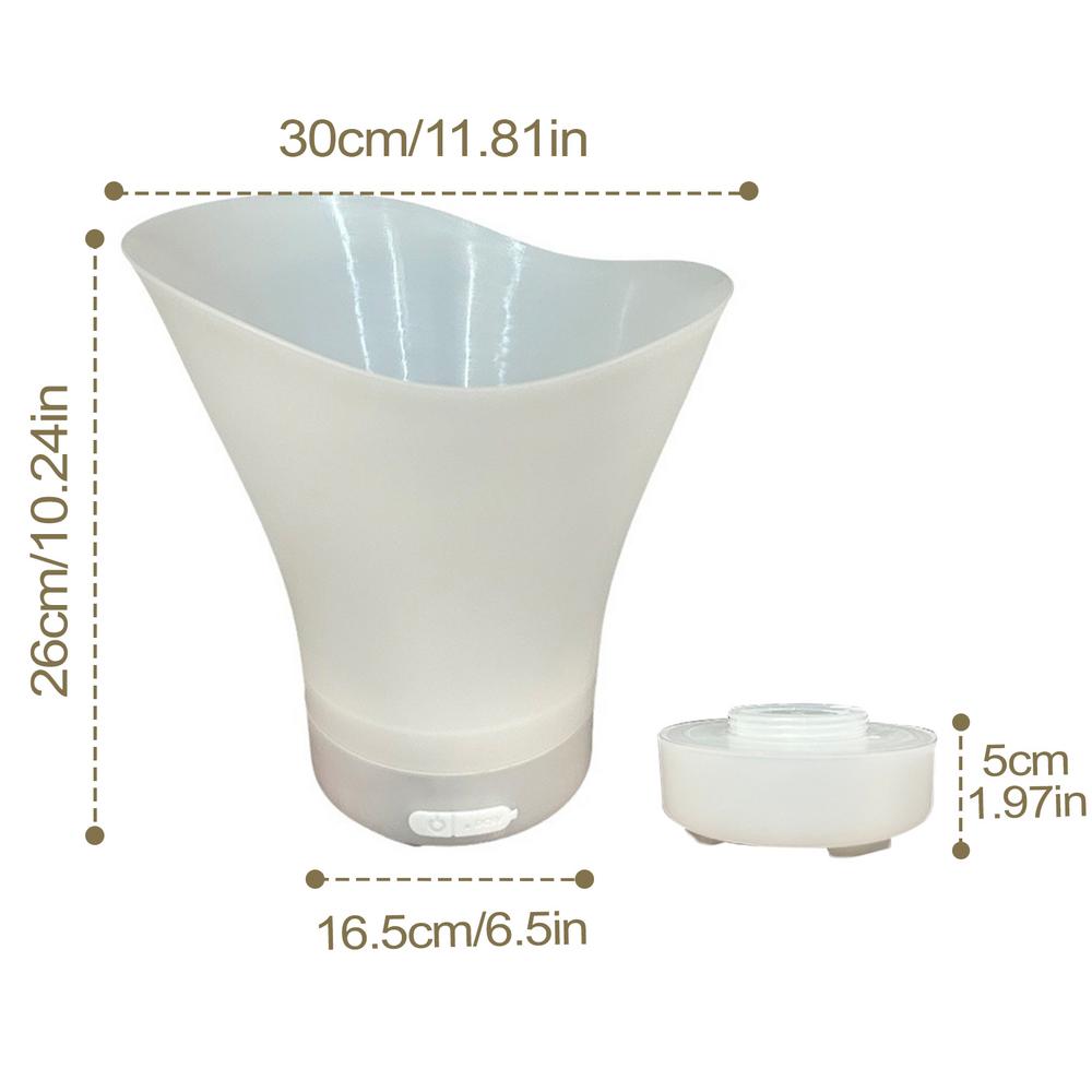 

LED Ice Bucket 7L Light-up Ice Cube Colorful Radiant Ice Bucket Waterproof Lighted Drink Containers With Built-in Wireless білий