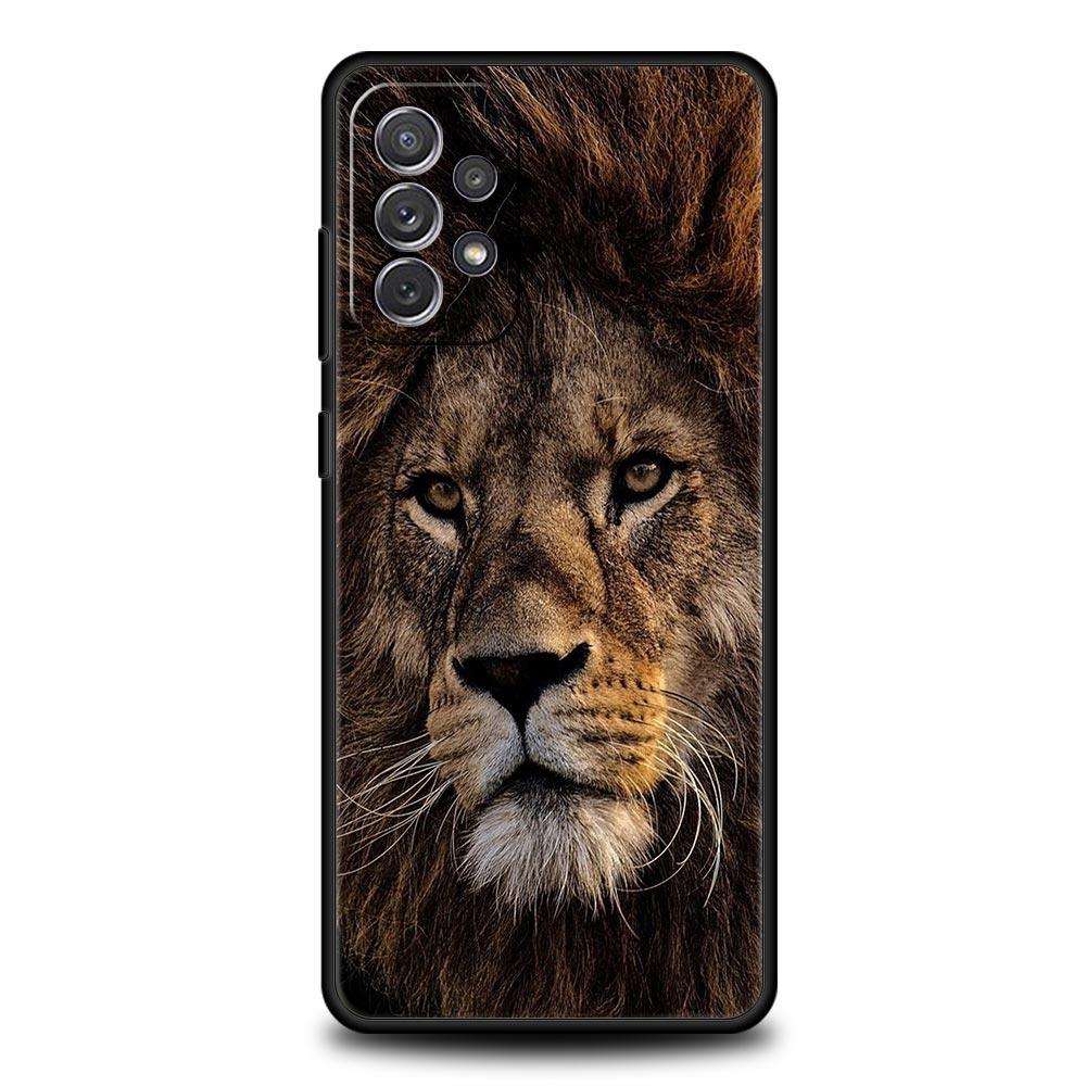 Lion King Animal Phone Case For Samsung Galaxy A17 A07 A55 A35 A25 A15 A05s A33 5G A31 A23 A21s A13 A41 A73 A53 A51 A71 Cover