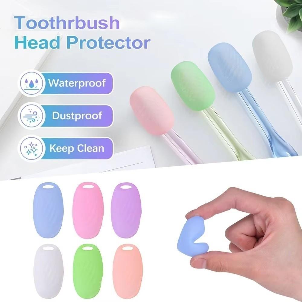 6Pcs Breathable Toothbrush Protective Caps Waterproof Toothbrush Head Cover  Outdoor Adventures