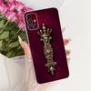Clear For Samsung Galaxy M31s SM-M317F Cover For Samsung M31s Case Luxury Crown A-Z Letters 2D Flat Pattern Soft Phone Casing
