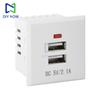5V 2.1A Dual USB Power Socket Embedded Desktop Socket USB Charging Panel Module For Mobile Phones Tablets Ipad Chargers