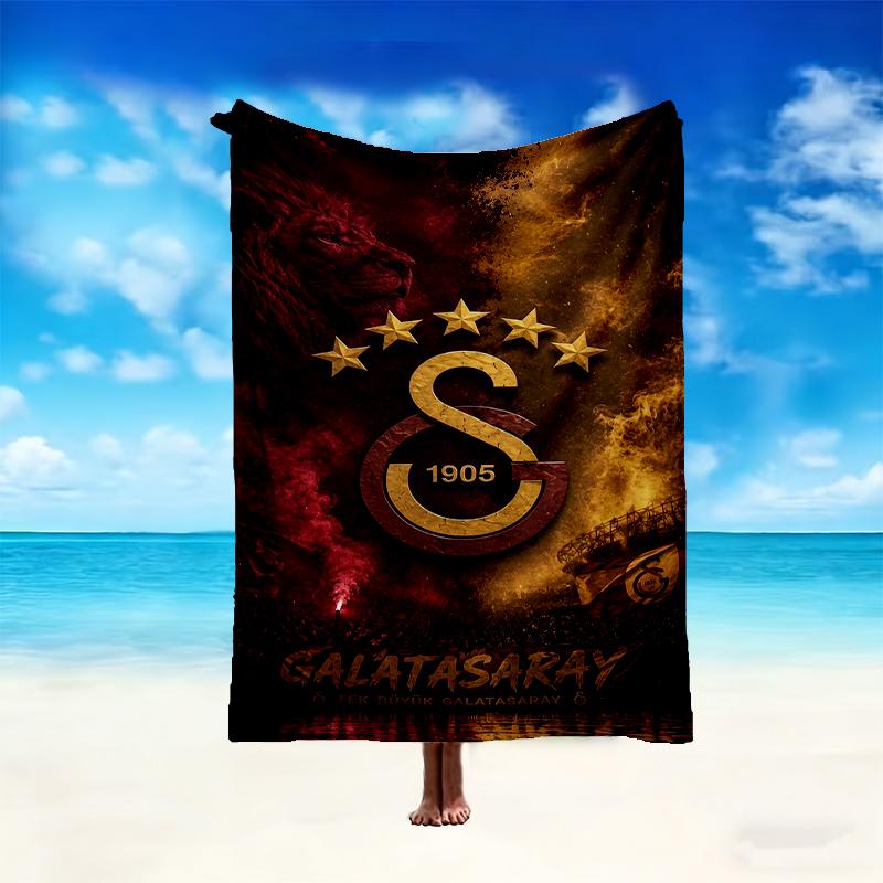 [1pc Galatasaray SK Blanket] All-Season Blanket - Cozy Blanket for Sofa Couch Home Decoration, Digital Printed Nap Blanket