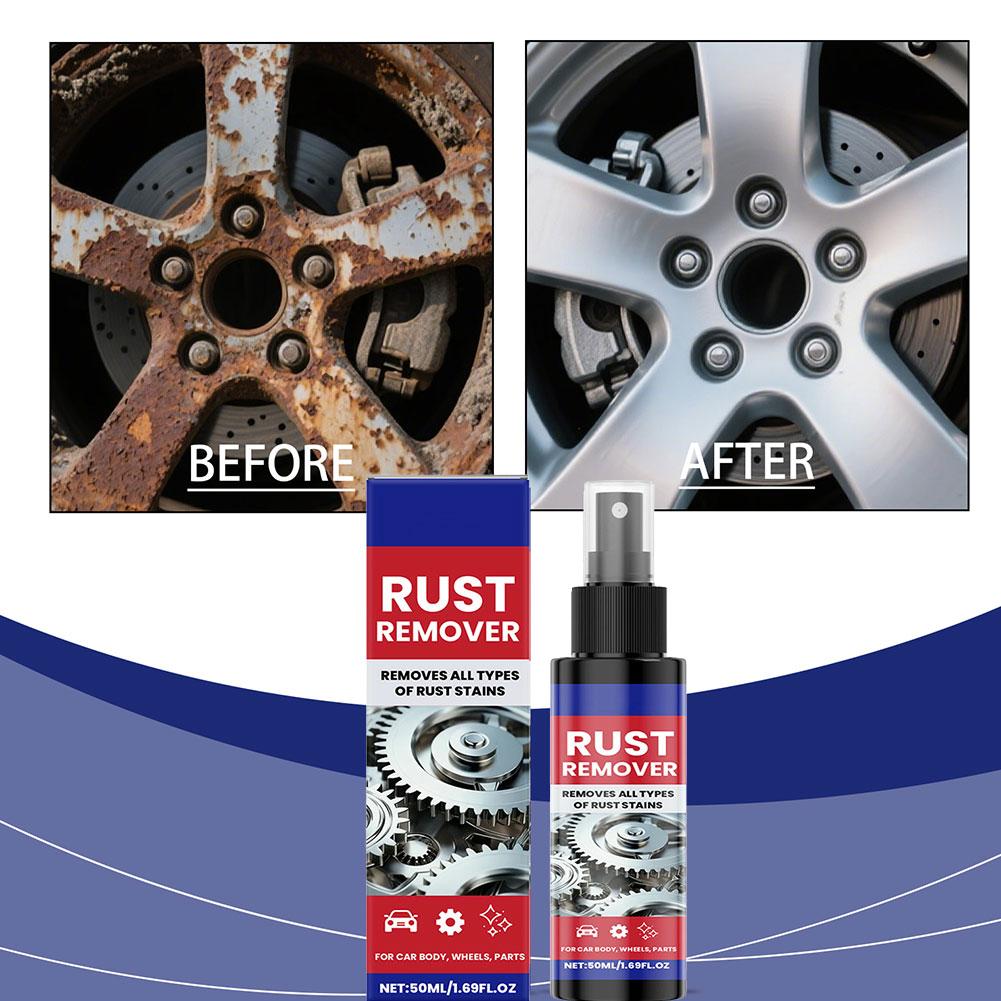 Car Rust Removal Spray Metal Surface Rust Dissolver Spray Cleaning Car Body Auto Care Anti Spray Polishing Corrosion Detail A1F2