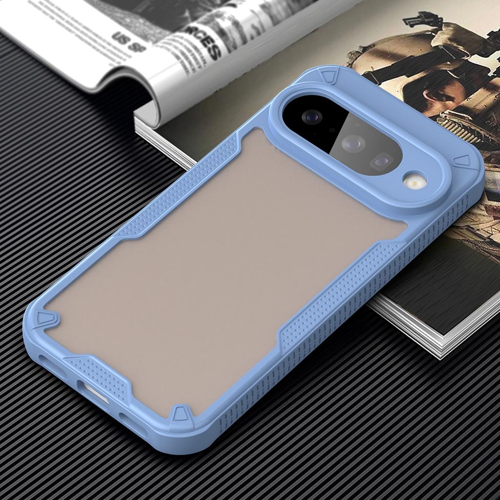 For Google Pixel 10 Back Cover WANLONFENG MFFJ2 Series TPU+Acrylic Phone Case with 2PCS Tempered Glass