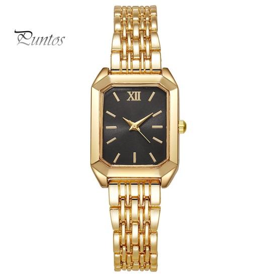 Ladies Watch Light Luxury Style Square Dial Steel Strap Embellishment for Office Party Date Night Women Fashion