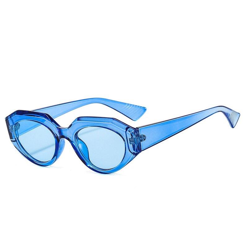 SHAUNA Retro Kleine Ovale Sonnenbrille Frauen Ins Beliebte Cat Eye Trendy Männer Sonnenbrille UV400