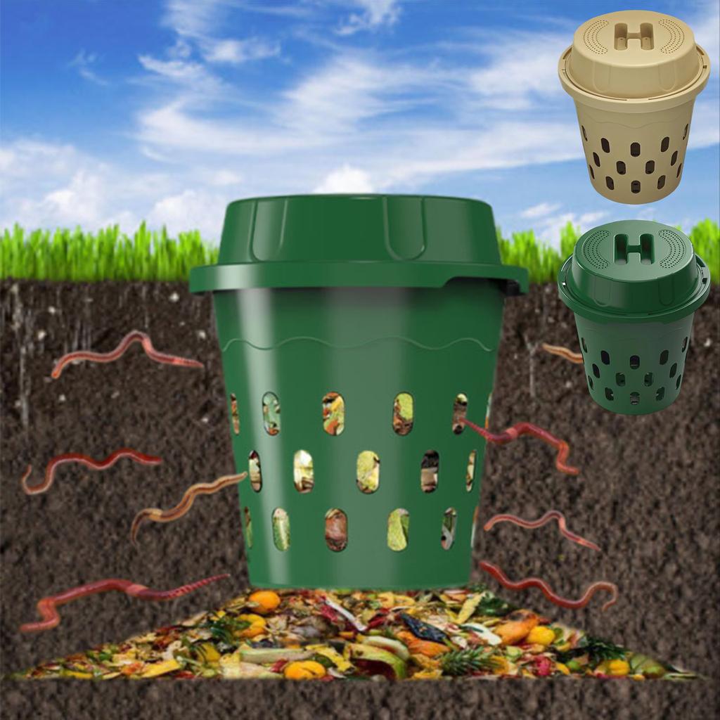 Outdoor Organic Compost For Garden And Home Kitchen Waste Worm Composting