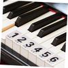 Piano Keyboard Adhesive Stickers 88 Key Piano Number Stickers Keyboard Piano Decals Removable Piano Keyboard Note Labelsfor Learning