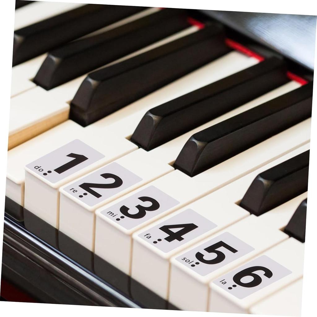 Piano Keyboard Adhesive Stickers 88 Key Piano Number Stickers Keyboard Piano Decals Removable Piano Keyboard Note Labelsfor Learning