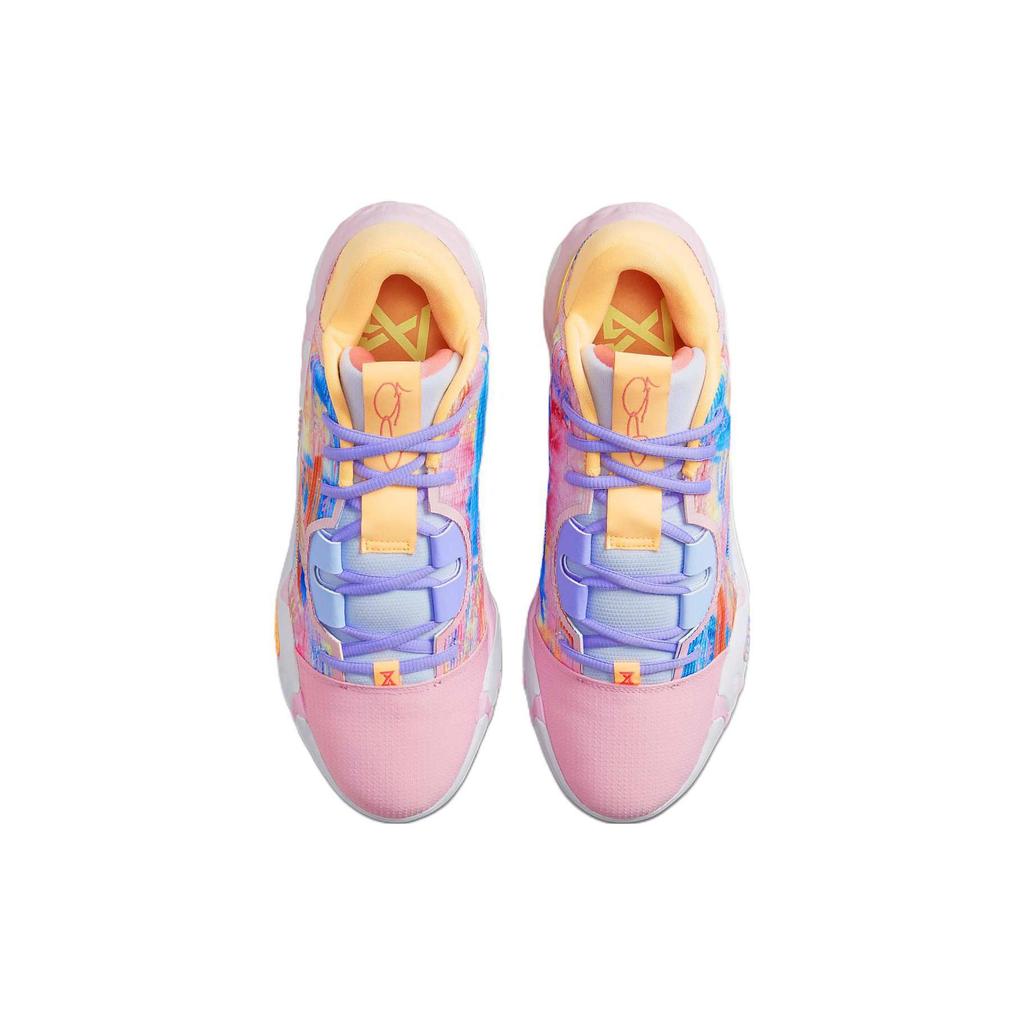 Nike PG 6 Bemalter Swoosh Herren-Sneaker Mehrfarbig Weiß Hell-Foto-Blau DO9824-100