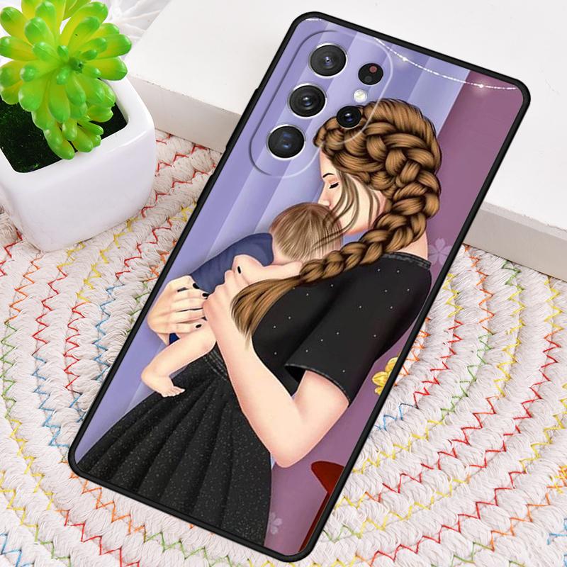 Baby Mom MUM MOTHER Girl Queen Phone Case for Samsung Galaxy Note 10 Pro S26 Ultra S23 S24 FE S25 S21 S22 PLUS Shockproof Cove