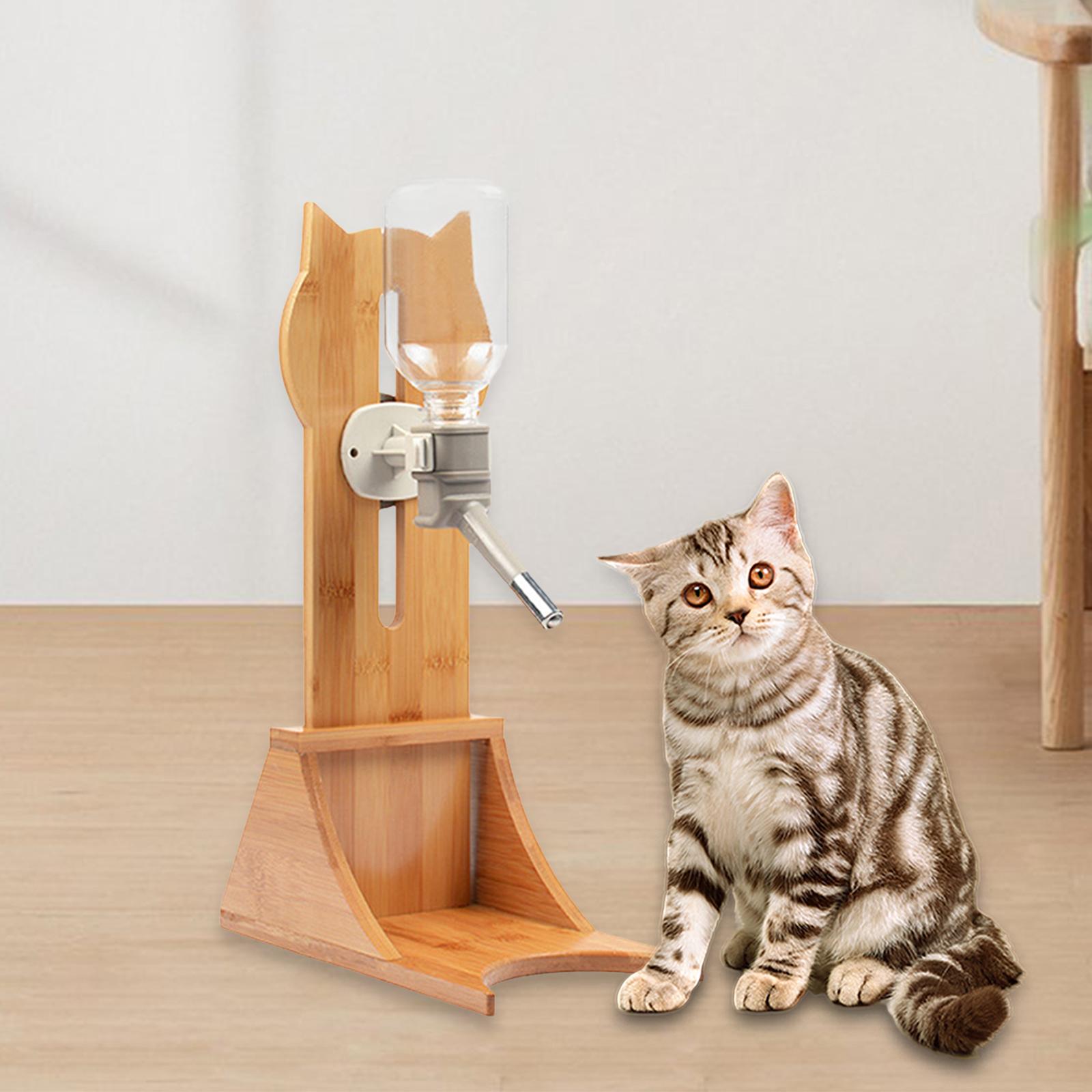 

Пляшка для води для домашніх тварин зі стійкою, Підвісна поїлка для котів, Регульована висота, Товари для домашніх тварин, Стійкий дозатор води для котів та собак