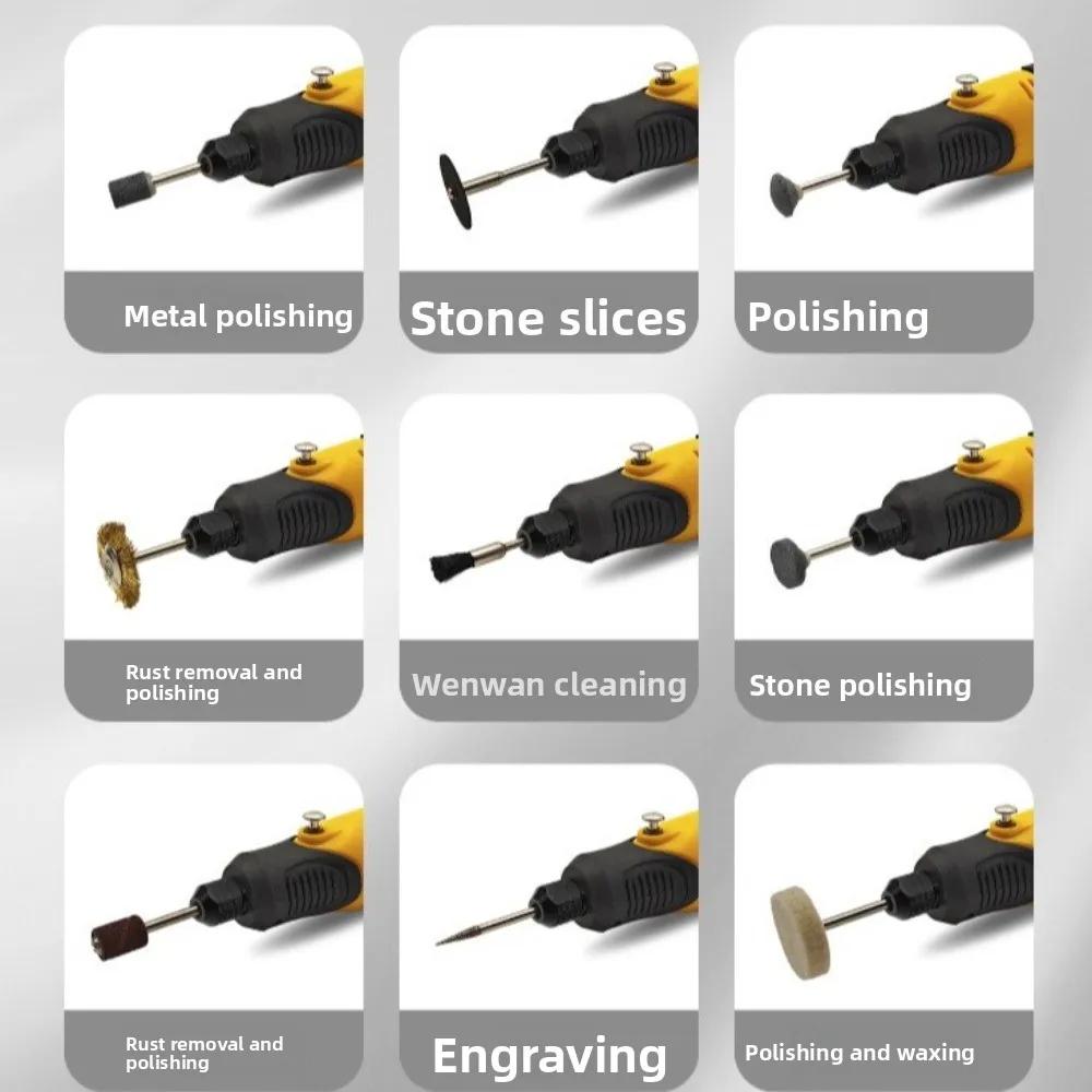 Cordless Mini Grinder 3.6V 3 Speeds Adjustable Power Rotary Tool Kit USB Recharge Multi-Purpose Engraver Tool Set Carving