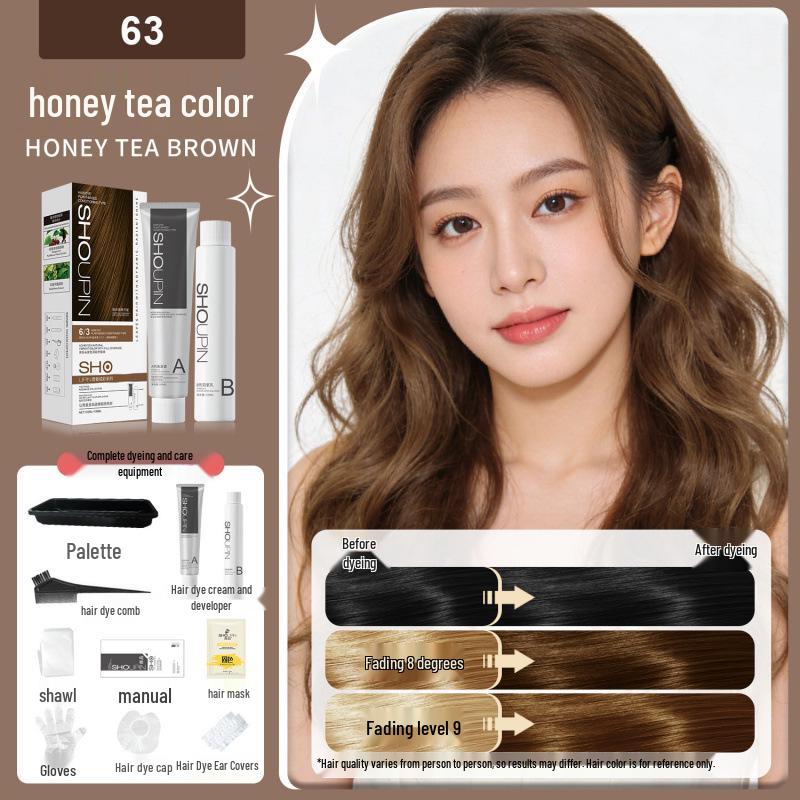 Premium Gift Box: Natural Black & Gray-Brown Linen Hair Dye Cream - Youthful, Vibrant, Plant-Based Formula