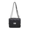 Mini silver bag women's 2025 new trendy fashion high-end diamond chain bag single shoulder crossbody small square bag