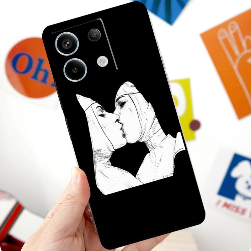 Sister Nun Kiss Funda For Xiaomi Redmi Note 14 13 10 11 12 15 Pro Plus Case For Redmi 15 14C 10C 12C 13C 15C
