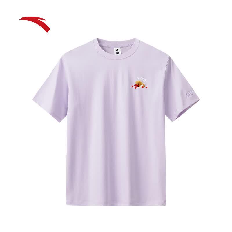 Anta x Dabomall Ice Silk Casual Short Sleeve T-Shirt for Women