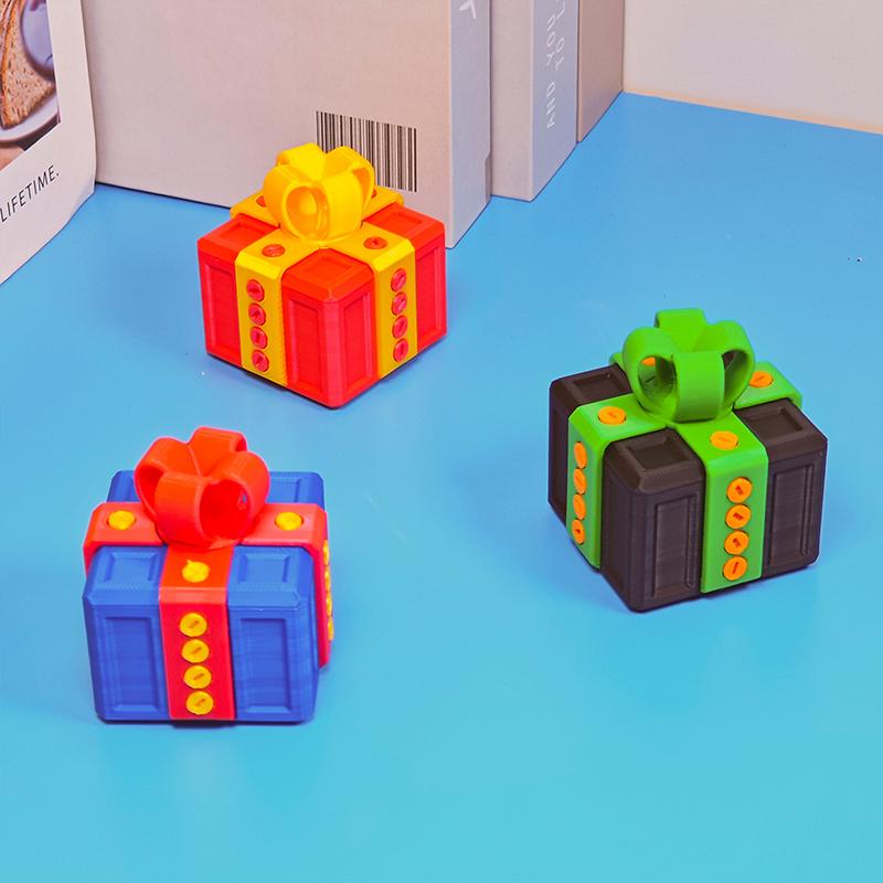 1 шт. Большая надоедливая коробка для розыгрышей с винтами, 3D-печатная подарочная коробка, контейнер для денег/карточек, рождественский подарок