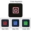 3.7~12V Heated Vest Pants Gloves Electric Heating Waistband DIY Temperature Controllers Rheostat Switch Silicone Button Switches