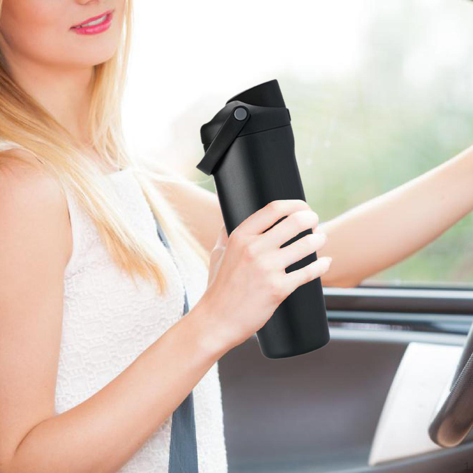 

Изолированная бутылка для воды 30 унций/900 мл для улицы, портативная, сохраняет напитки, термокружка для пеших походов Black