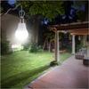Portable Solar Lighting System Water Resistant Outdoor Solar Lamp with 5.5W Solar Panel 1W and 2W LED Bulbs for Shed