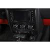 For Dodge Challenger 2009-2014 Black Aluminum Middle Console AC Knob Cover Trim