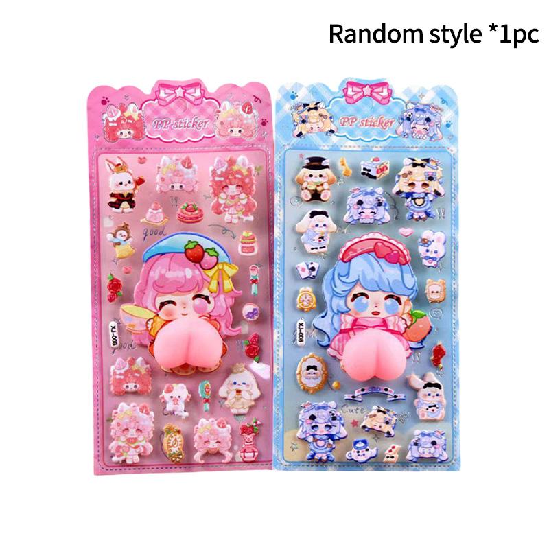 

3D Sponge Foam Sticker Animation Kitten Paw Rabbit Bear Sheep Animal Pippi Sticker Diy Scrapbook Notebook Decal Kid Favor Present