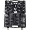 Tap and Die Set, 110-Piece Include Metric Size M2 To M18, Bearing Steel Taps and Dies, Essential Threading Tool for Cutting External Internal Threads,