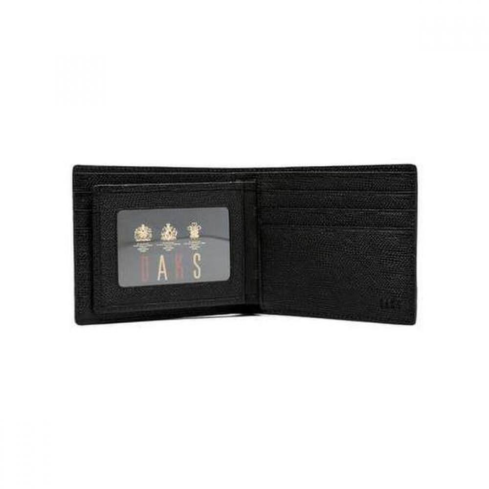 Daks Black Line Check Leather Wallet Dbwa0e623bk