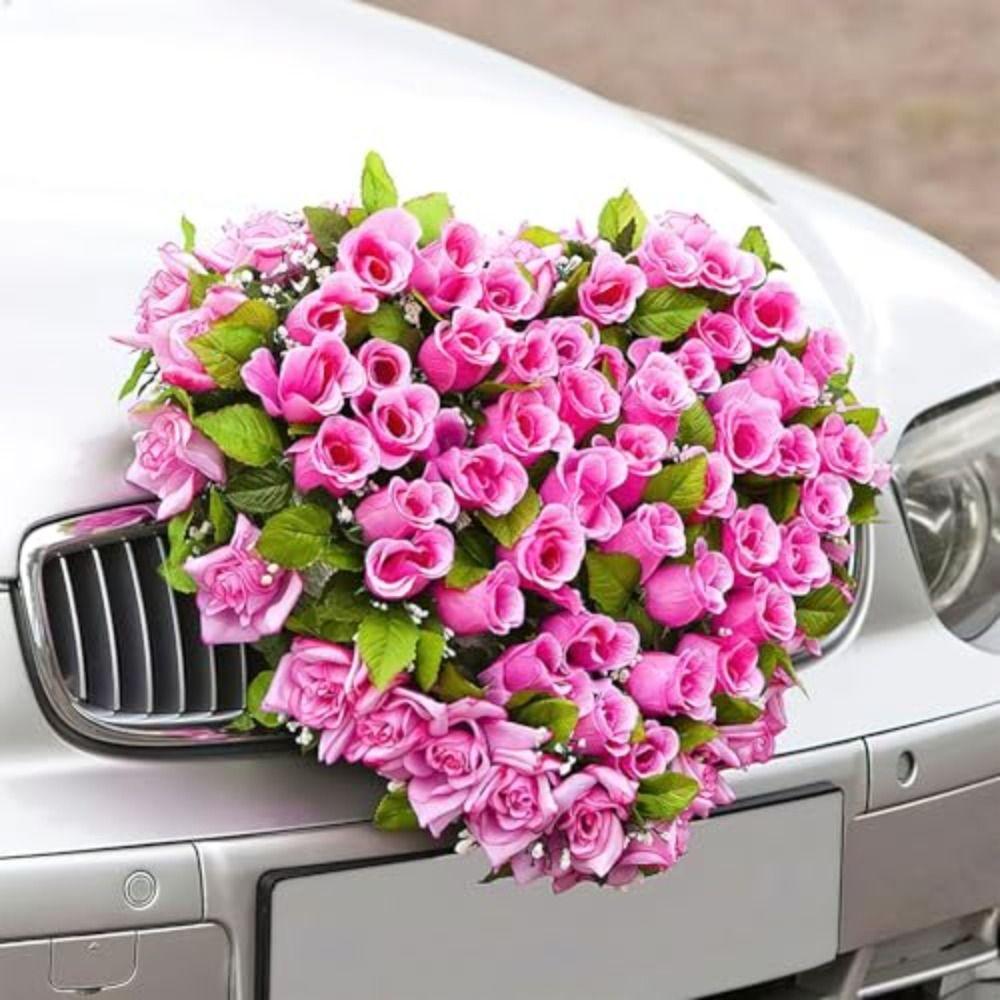 With Suction Cup Floral Bricks Heart Shaped Flower Mud Florist Sponge  Vehicle Decoration