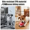 Non-Toxic Dog Balls for Boredom Geometric Ball Toy, Indestructible Chew Multi-faceted Teeth Durable Toys Destructive Chewers Cleaning Interactive