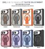 Folding Holder Stand Magnetic Phone Case For IPhone Duo IPhone Duo 18 Ultra Hinge Armor Solid Color Frosted Translucent Cover
