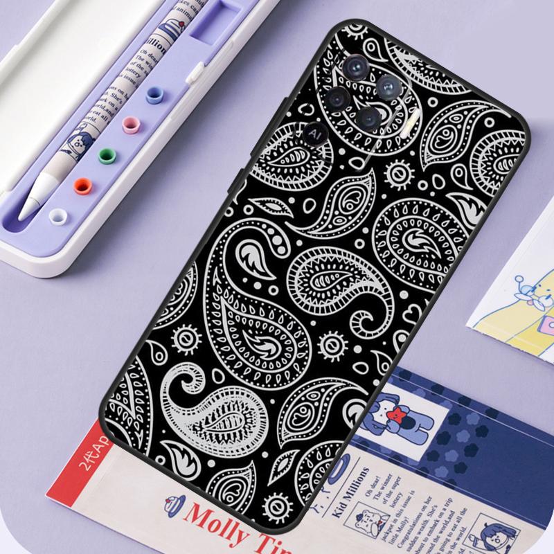 Paisley Pattern For Oppo A96 A76 A16 A94 A74 A54 A15 A18 A38 A58 A78 A98 A40 A60 A80 A57 A17 A77 A5 Pro Case