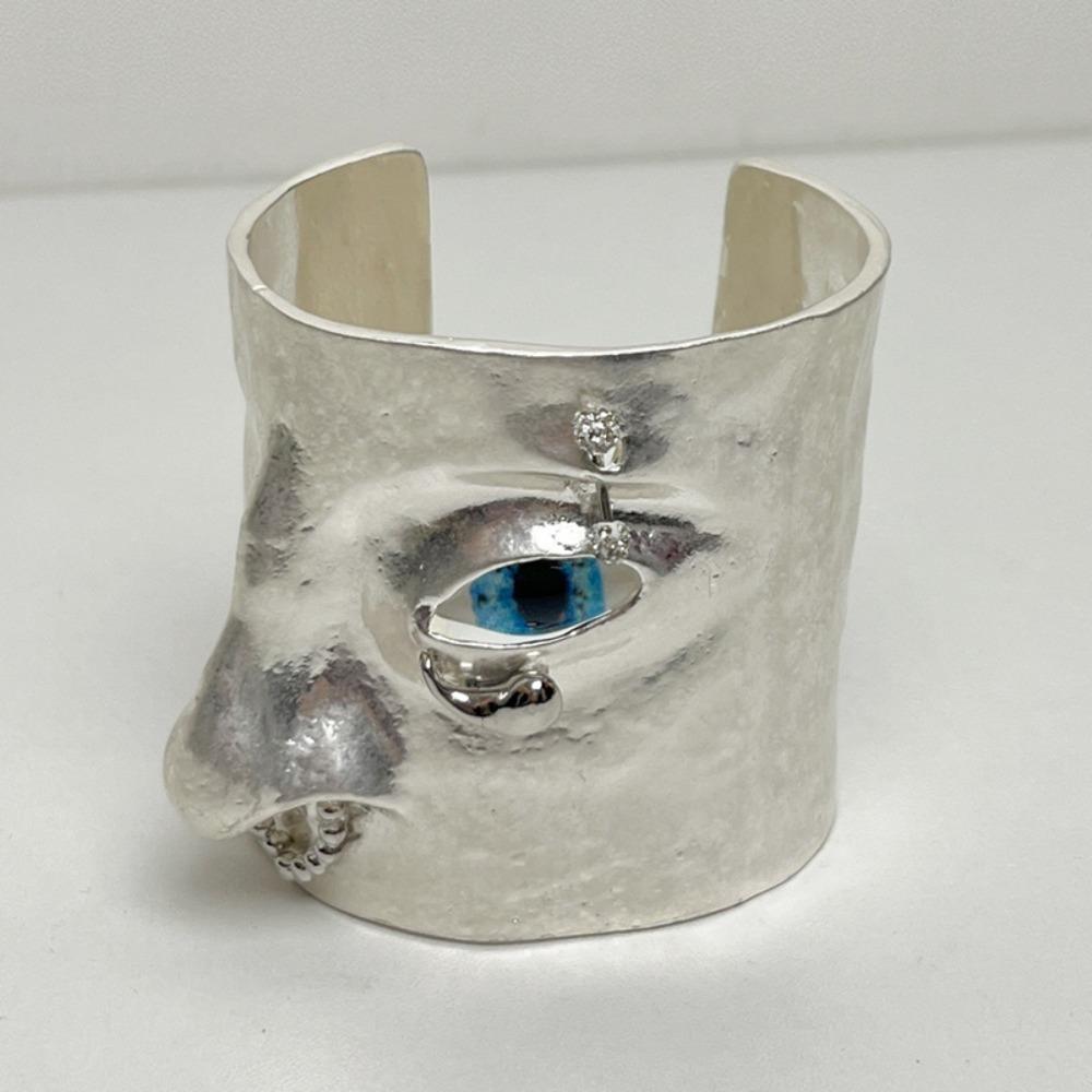 

Alloy Plated Eyes Cuff Bracelet Gorgeous Jewelry Accessory Fashion Wide Metal Bracelet срібний