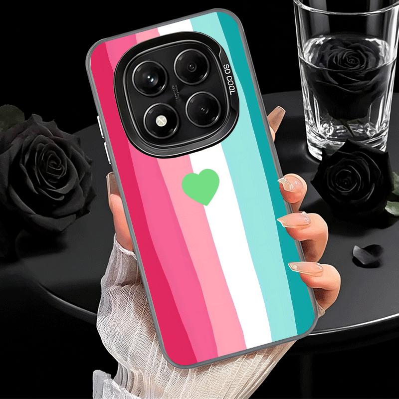 Rainbow Gradient Love Desgin Soft Phone Case for Xiaomi Redmi Note 13 14 15 Pro Plus 12S 12 11S 11 11T 10S 10 Shockproof Cover B