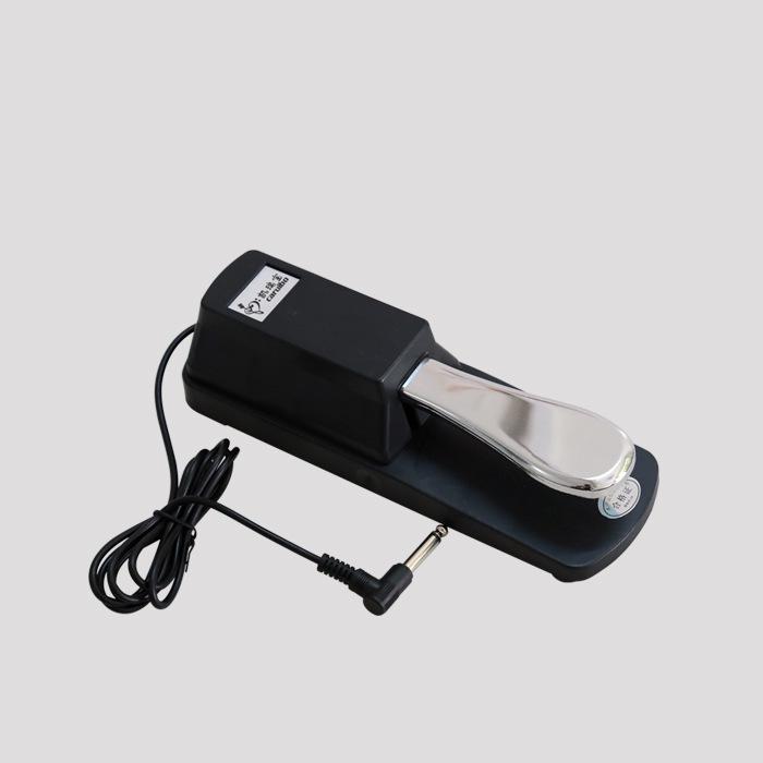 Universal Metal Sustain Pedal for Electronic Keyboards and Synthesizers